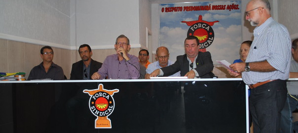 O presidente da Fenatest, Armando Henrique, abre o evento