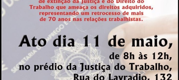 Ato Justiça do Trabalho 2016