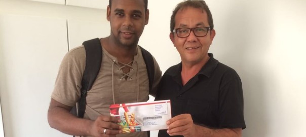 Alessandro Lúcio foi um dos primeiros a receber o  benefício das mãos do diretor Maurício Queiroz