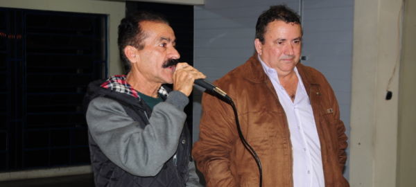 O presidente Zequinha e o vice-presidente da Força RJ, Luiz Rogério de Freitas, conduzem a assembleia
