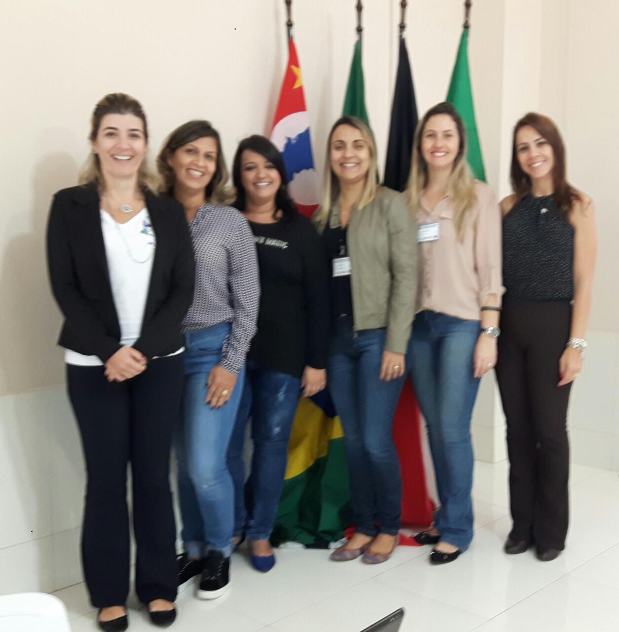 Da esquerda para direita: Anna Paula de Lima, Soraia Ferreira, Daniele Bastos, Sabrina Melo, Juliana Pichelli e Alessandra Marçal