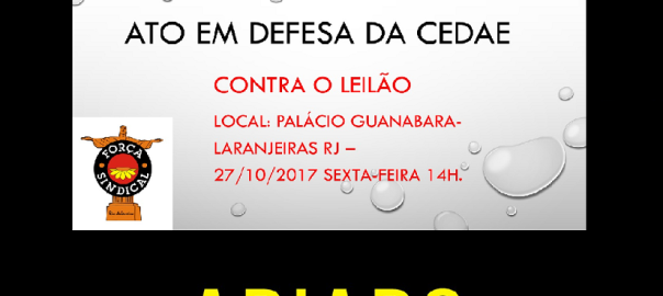 Ato Cedae adiado